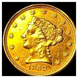 1852 $2.50 Gold Quarter Eagle CLOSELY UNCIRCULATED