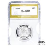 1899 Barber Quarter PGA MS63