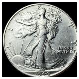 1944-S Silver Half Dollar CLOSELY UNCIRCULATED
