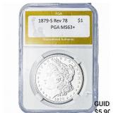 1879-S Rev 78 Morgan Silver Dollar PGA MS63+