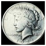 1921 Silver Peace Dollar ABOUT UNCIRCULATED