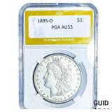 1895-O Morgan Silver Dollar PGA AU53
