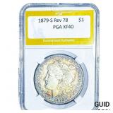 1879-S Rev 78 Morgan Silver Dollar PGA XF40