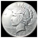 1928 Silver Peace Dollar CLOSELY UNCIRCULATED