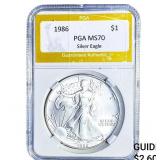 1986 Silver Eagle PGA MS70