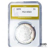 1878 Morgan Silver Dollar PGA MS63
