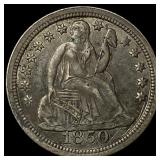 1850 Seated Liberty Dime CLOSELY UNCIRCULATED
