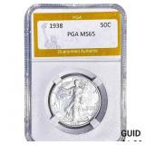1938 Walking Liberty Half Dollar PGA MS65