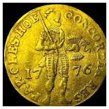 1776 Holland United Netherlands Gold DUcat