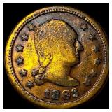 This is an 1863 Civil War Token "Wills Medal." C