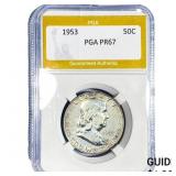 1953 Franklin Half Dollar PGA PR67