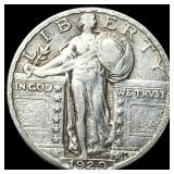 1929 Standing Liberty Silver Quarter NEARLY  UNCI