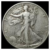 1938-D Silver Walking Liberty Half Dollar  NEARLY