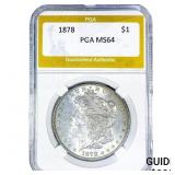 1878 Morgan Silver Dollar PGA MS64