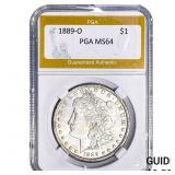 1889-O Morgan Silver Dollar PGA MS64