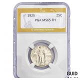 1925 Standing Liberty Quarter PGA MS65 FH
