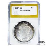 1884-CC Morgan Silver Dollar PGA MS64+
