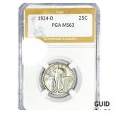 1924 Standing Liberty Quarter PGA MS63