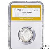 1916-D Barber Quarter PGA MS64