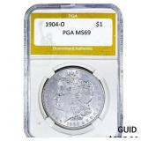 1904-O Morgan Silver Dollar PGA MS69