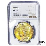 1880-S Morgan Silver Dollar NGC MS66