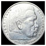 1936A Germany Silver 5 Reichsmark