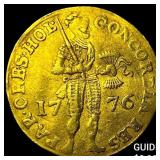 1776 Holland United Netherlands .1106oz Gold Ducat