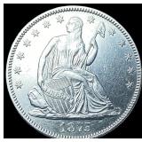 1875 Seated Liberty Half Dollar CHOICE BU