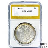 1900-O Morgan Silver Dollar PGA MS66