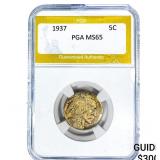 1937 Buffalo Nickel PGA MS65