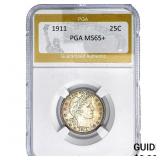 1911 Barber Quarter PGA MS65+