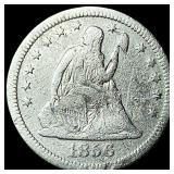 1856 Seated Liberty Quarter LIGHTLY CIRCULATED