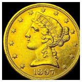 1897 Liberty Head Half Eagle $5 Gold UNCIRCULATED