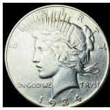 1934 Silver Peace Dollar CLOSELY UNCIRCULATED