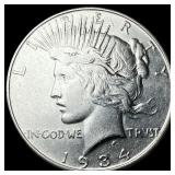 1934-D Silver Peace Dollar CLOSELY  UNCIRCULATED