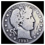 1893-O Silver Barber Half Dollar NICELY  CIRCULAT