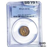 1862 Indian Head Cent PCGS AU58