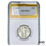 1917 TY 2 Standing Liberty Quarter PGA MS63