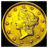 1853 Gold $1 Liberty Head CLOSELY UNCIRCULATED