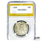1939 Walking Liberty Half Dollar PGA MS65+
