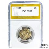 1937 Buffalo Nickel PGA MS65