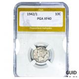 1942/1 Mercury Silver Dime PGA XF40