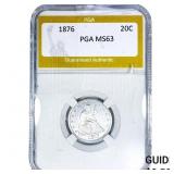 1876 Twenty Cent Piece PGA MS63