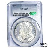 1885 Morgan Silver Dollar CAC MS64