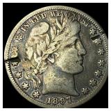 1897-O Silver Barber Half Dollar LIGHTLY CIRCULATE