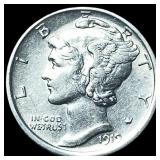 1919-D Silver Mercury Dime CHOICE AU