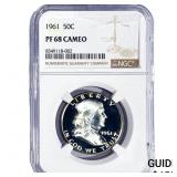 1961 Franklin Half Dollar NGC PF68 Cameo