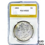 1903 Morgan Silver Dollar PGA MS65