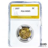 1937 Buffalo Nickel PGA MS65