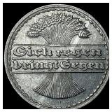 1921 Germany Weimar Republic 50 Pfenni NEARLY UNCI